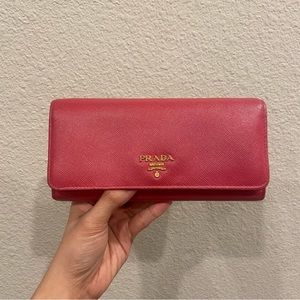 Prada Large/Long Saffiano Wallet